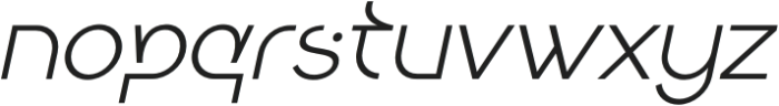 Keratus Thin Italic otf (100) Font LOWERCASE