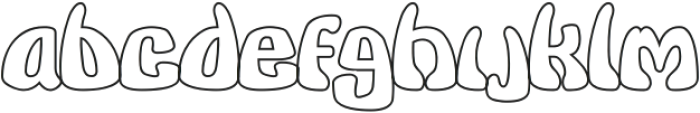 Keretro Outline otf (400) Font LOWERCASE