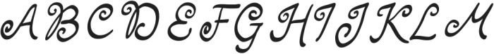 Kerilla Regular ttf (400) Font UPPERCASE