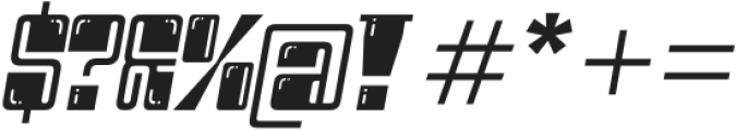 Kerteg Shine Bold Italic otf (700) Font OTHER CHARS