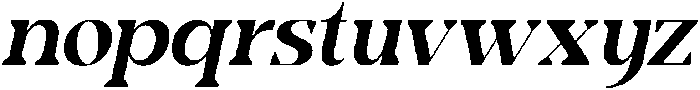 Kesiq Italic otf (400) Font LOWERCASE