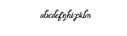 Keith.otf Font LOWERCASE