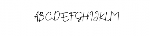 Kekasih Signature Typeface Font UPPERCASE