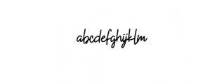 Kekasih Signature Typeface Font LOWERCASE
