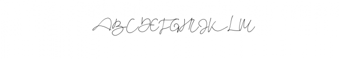 KelanaMoris.otf Font UPPERCASE