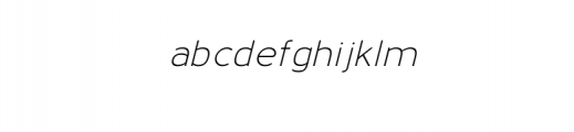 Kenako Sans Italic.otf Font LOWERCASE