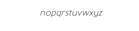 Kenako Sans Italic.otf Font LOWERCASE