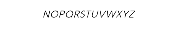 Kenako Sans Medium Italic.otf Font UPPERCASE