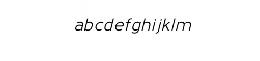 Kenako Sans Medium Italic.otf Font LOWERCASE