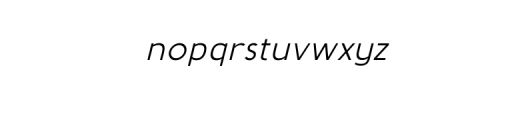 Kenako Sans Medium Italic.otf Font LOWERCASE