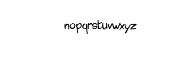 Kerbrat Font LOWERCASE