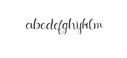 keortascript.otf Font LOWERCASE