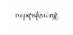 keortascript.otf Font LOWERCASE