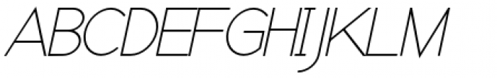 Kerater Ultra Light Italic Font UPPERCASE
