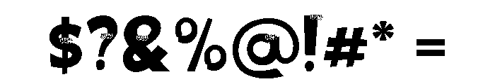 Kectory Regular Font OTHER CHARS