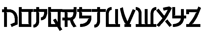 Keemono Font UPPERCASE