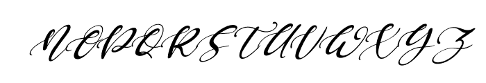 Keffie Austina Italic Font UPPERCASE