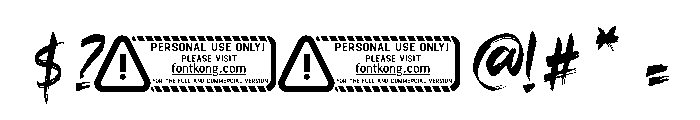 Keinsato PERSONAL USE ONLY! Font OTHER CHARS