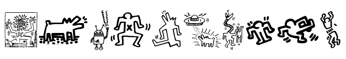 Keith Haring Font OTHER CHARS