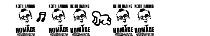 Keith Haring Font OTHER CHARS