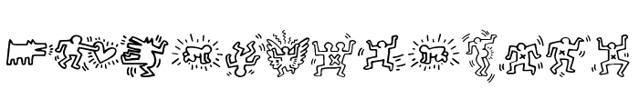 Keith Haring Font LOWERCASE
