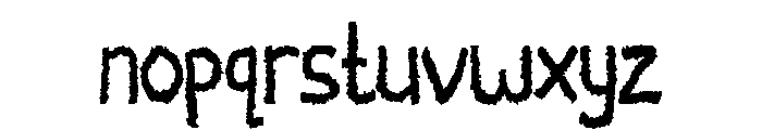 Kekeringan Font LOWERCASE