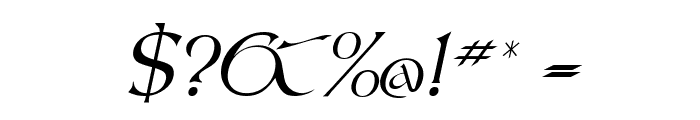 Kelt Italic Font OTHER CHARS