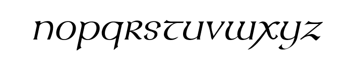 Kelt Italic Font LOWERCASE