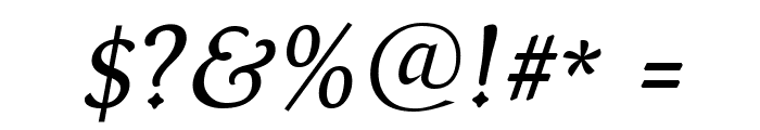 Kelvinch Italic Font OTHER CHARS