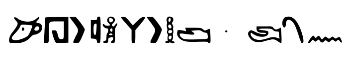 Kemetic_Alphabet_3.200_BCE Font UPPERCASE