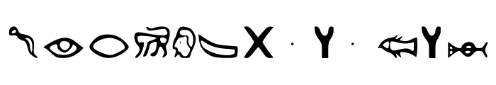 Kemetic_Alphabet_3.200_BCE Font UPPERCASE