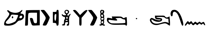 Kemetic_Alphabet_3.200_BCE Font LOWERCASE