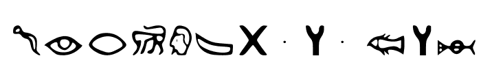Kemetic_Alphabet_3.200_BCE Font LOWERCASE