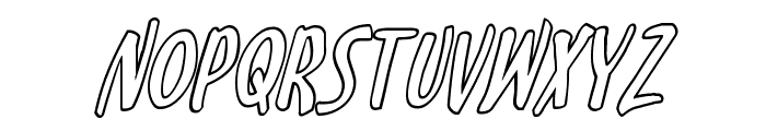 Kennebunkport Outline Italic Font LOWERCASE