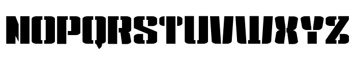 Kensuco Stencil__G Font LOWERCASE