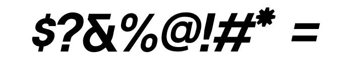 Kernl Grotesk Bold Italic Font OTHER CHARS