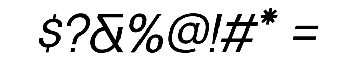 Kernl Grotesk Italic Font OTHER CHARS