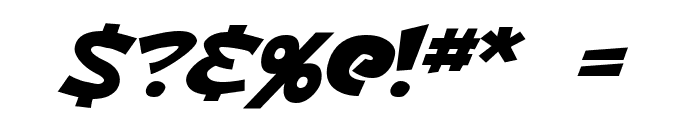 Ketchum Italic Font OTHER CHARS