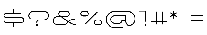 Ketosag Condensed Light Font OTHER CHARS