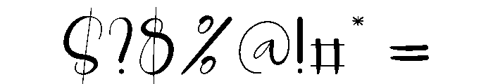 Keychain Font OTHER CHARS