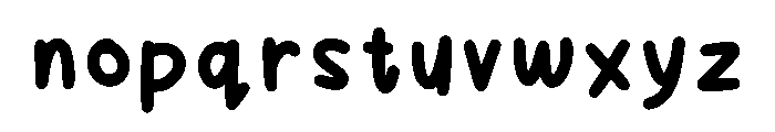 Keycs Handwritting Regular Font LOWERCASE