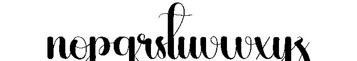 Keylove Font LOWERCASE