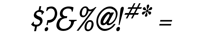 Keira Condensed Italic Font OTHER CHARS