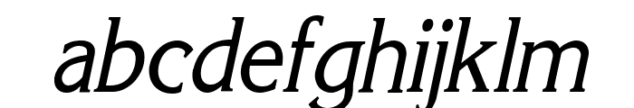 Keira Condensed Italic Font LOWERCASE