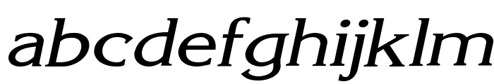 Keira Wide Italic Font LOWERCASE