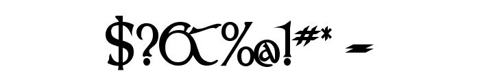 Kelt Condensed Bold Font OTHER CHARS
