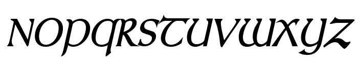 Kelt Condensed BoldItalic Font UPPERCASE