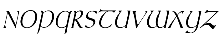 Kelt Condensed Italic Font UPPERCASE