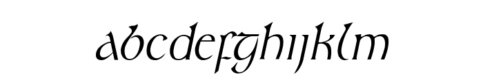 Kelt Condensed Italic Font LOWERCASE