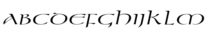 Kelt Extended Italic Font UPPERCASE